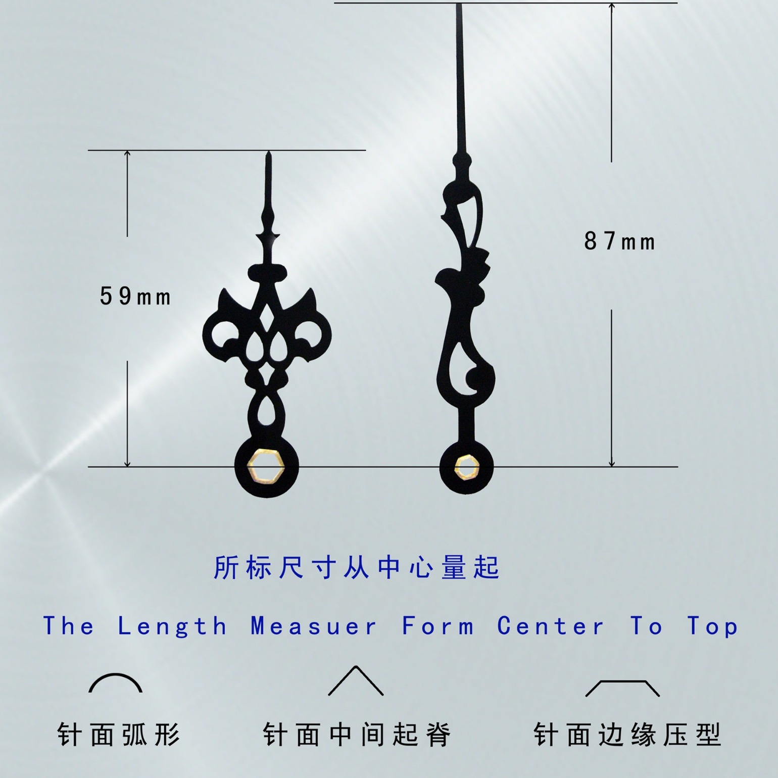 Abs Plastic Pointer Clock Needle Movement Wall Clock DIY Toddler Teaching Aids Time Minute Second Needle DIY Clock Teaching Aids Pointer