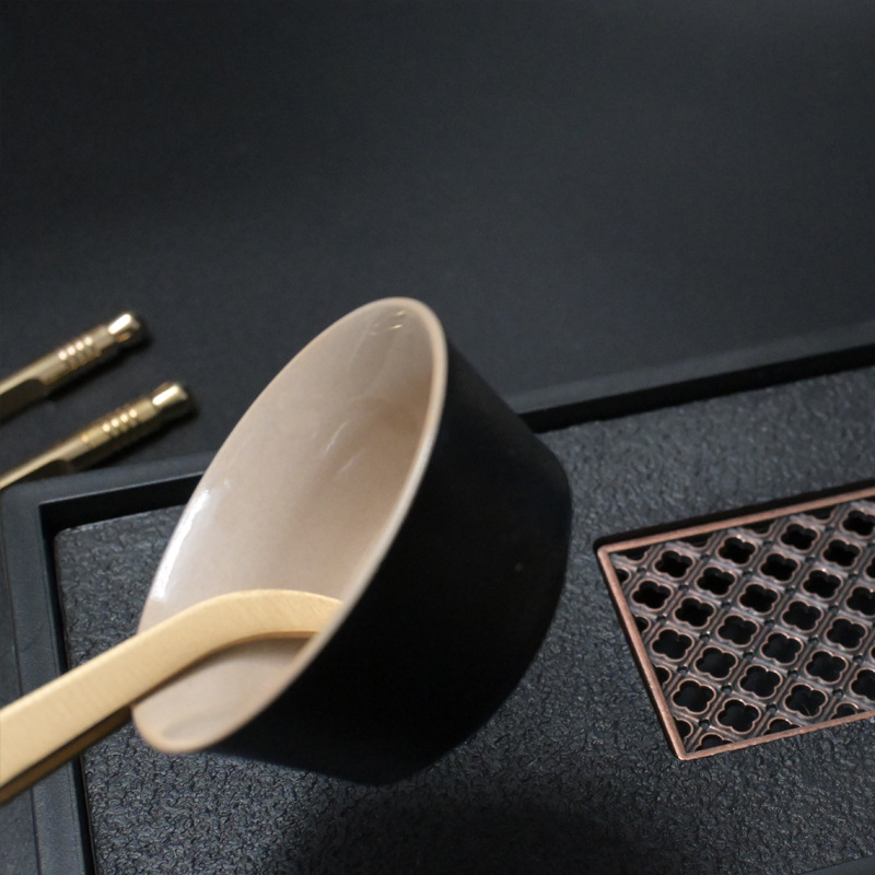 Copper Wood Tea Clip Stainless Steel Tea Clip Copper Tea Clip Tea Cup Clip Tweezers Tea Set Accessories High-grade Solid Wood Clip