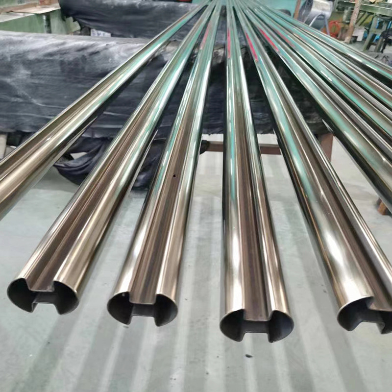316L Stainless Steel Special-Shaped Pipe 201 Stainless Steel Pipe Processing and Customization Grooved Pipe 304 Decorative Pipe Special-Shaped Custom Pipe