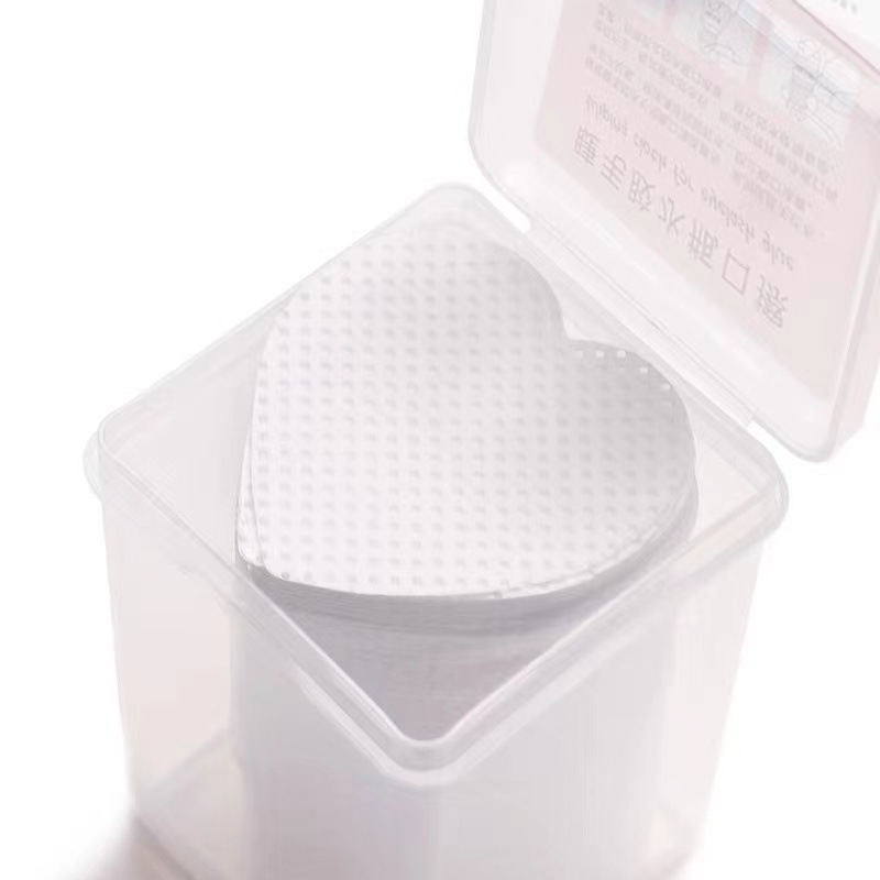 Special Glue for Eyelash Extensions, Cleaning Heart-Shaped Cotton Pads, Bottle Mouth Wipes, Grafting Eyelash Makeup Remover, Non-Woven Glue Bottle Wipes