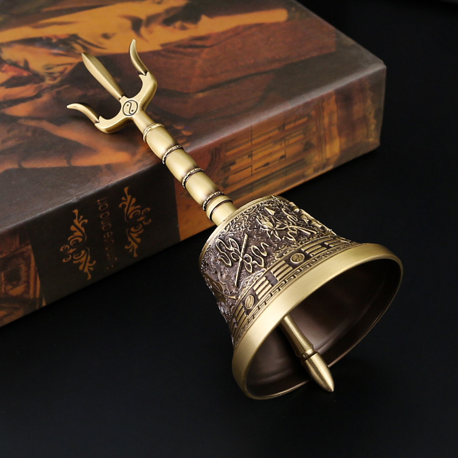 Fanmei Auspicious Fine Copper Manufacturing King Kong Bell Pestle French Bell Ornaments Nepal Crafts Five-strand Fart Copper Bell