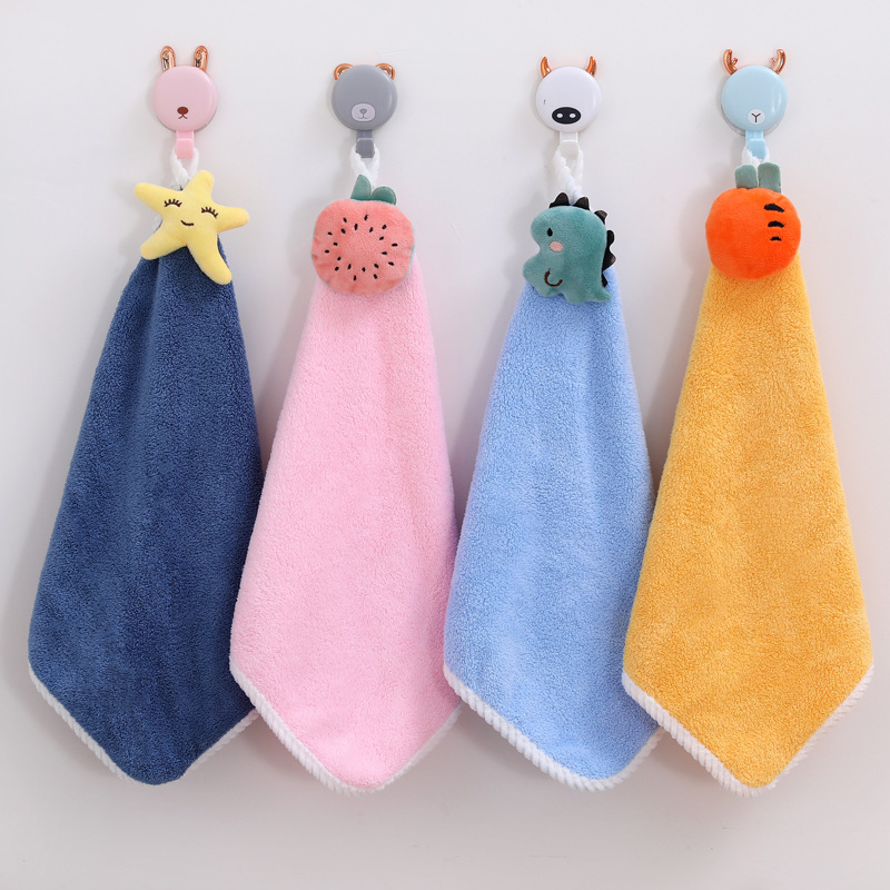 Coral fleece children's towel towel towel absorbent festival kindergarten small gift full moon small gift hand gift towel