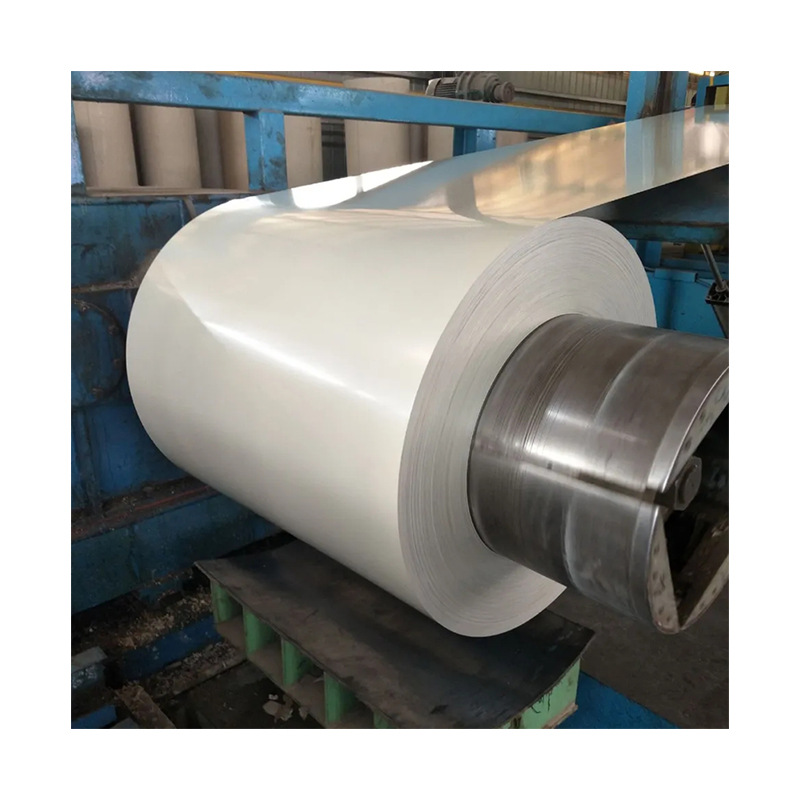 Manufacturer Wholesale Processing Color Coating Plate Sea Blue Steel Plate Milky White Matte White Color Steel Roll Frosted Color Coating Roll Color Steel Roll