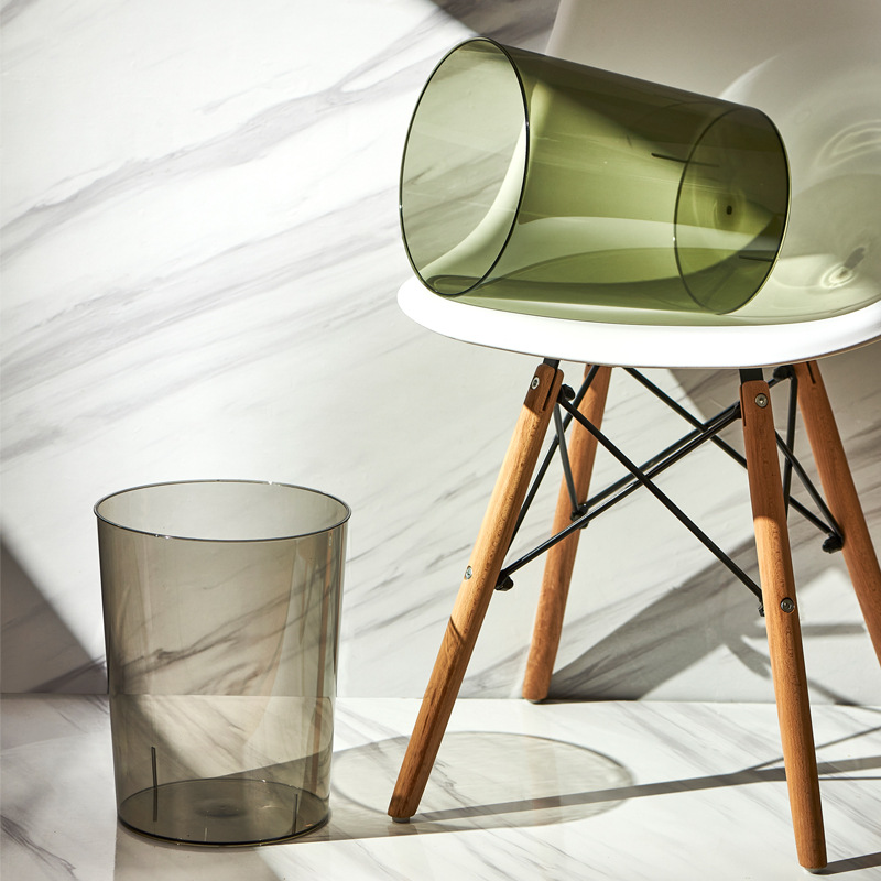 Большая мусорная корзина для дома, креативная, прозрачная, для офиса