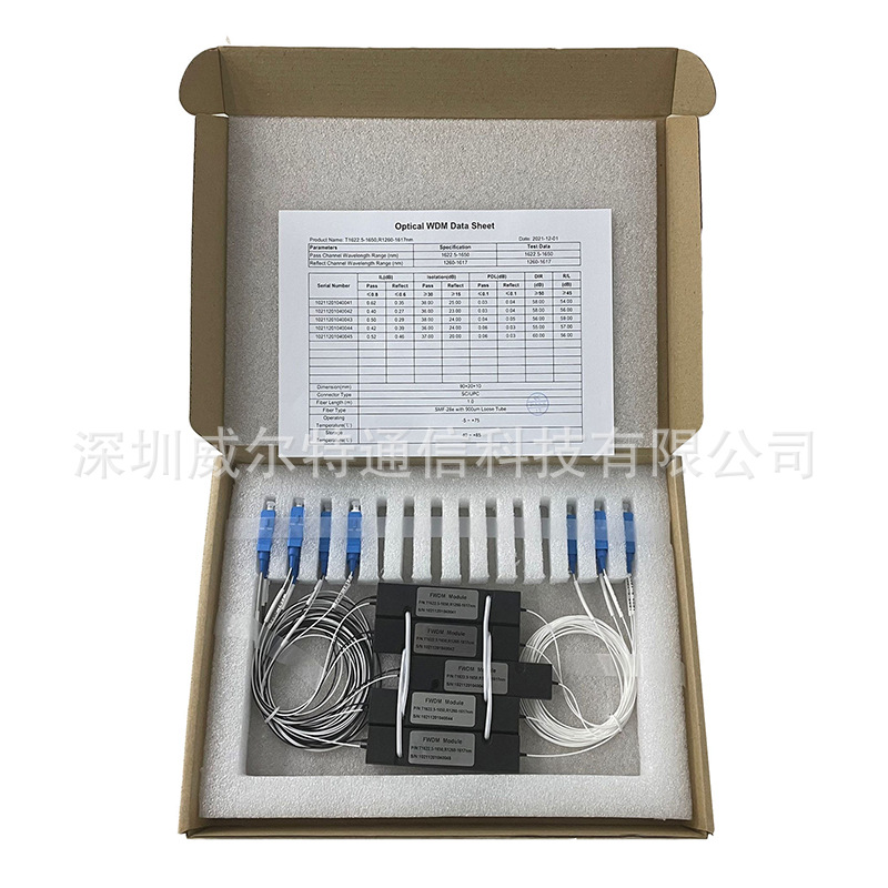 Sc Upc Professional Customized Fwdm Module 1550 /1310/1480 Fiber Optic Module Optical Equipment