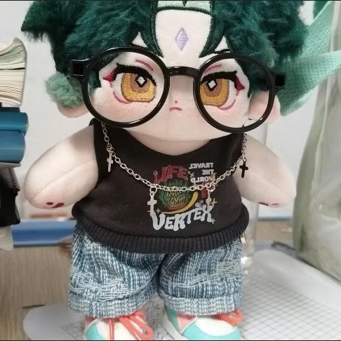 20cm Cotton Doll Suitable for Labubu Glasses Without Lenses Personalized Accessories Accessories Cute Labubu Glasses