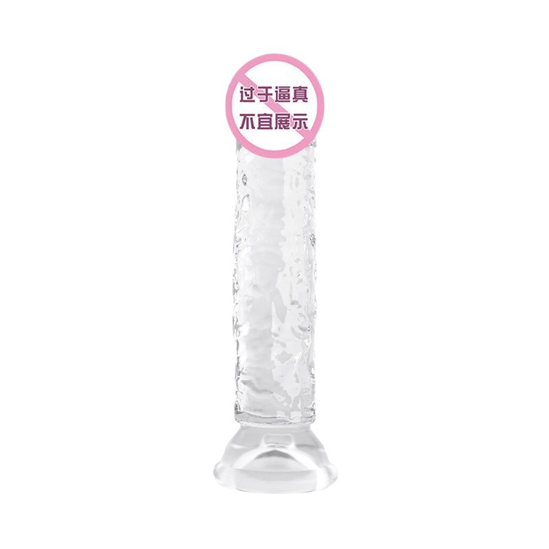 Cross-Border Hot-Selling Transparent Crystal Crystal Silicone Rod Jelly Shape Large, Medium and Small Sizes Complete Types Factory Direct Sales