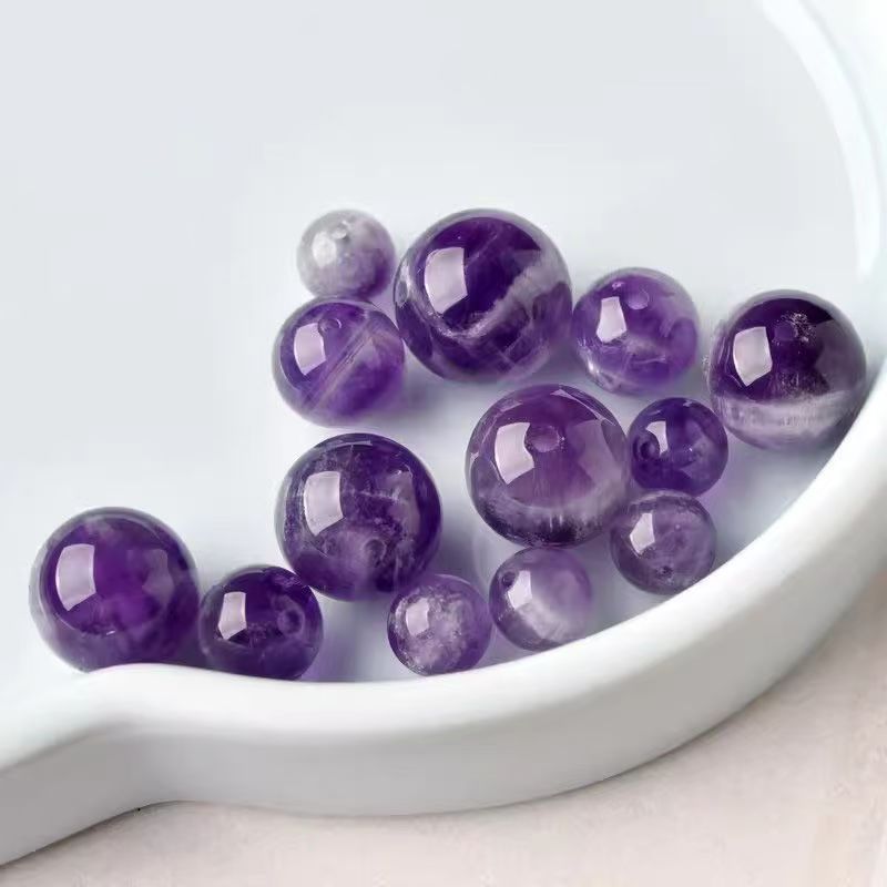 Natural Fantasy Amethyst Bracelet Loose Beads DIY Crystal Jewelry Accessories Handmade Beaded Bracelet with Beads Wholesale