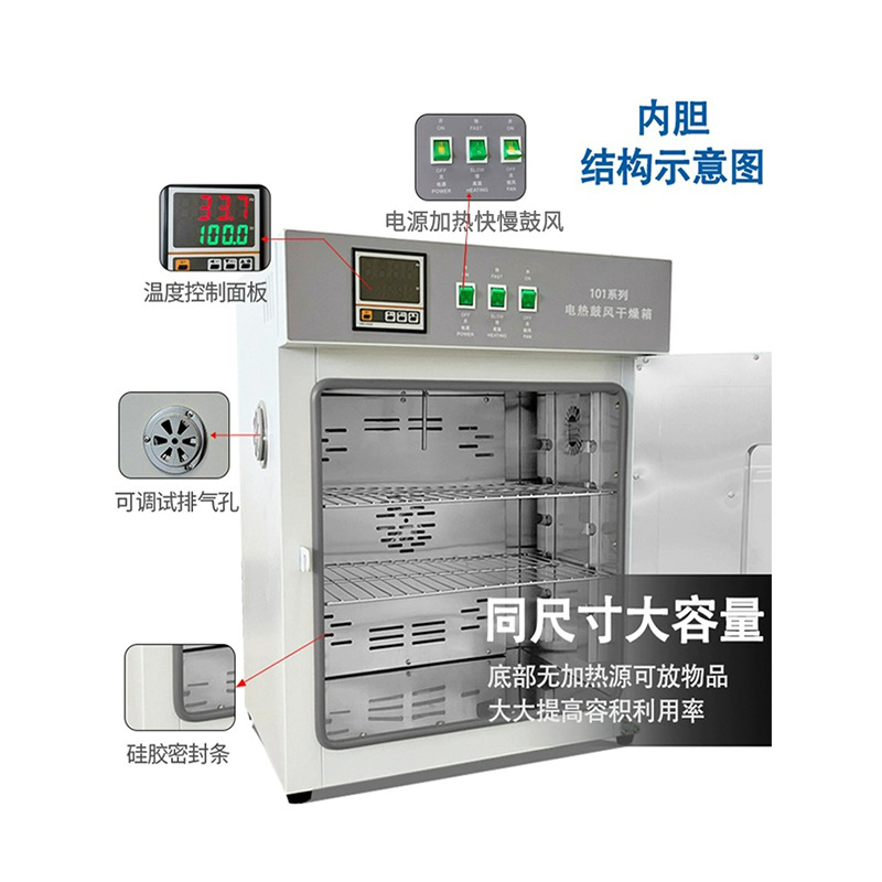 Electric blast drying oven high temperature heating small industrial oven constant temperature dryer laboratory oven manufacturer