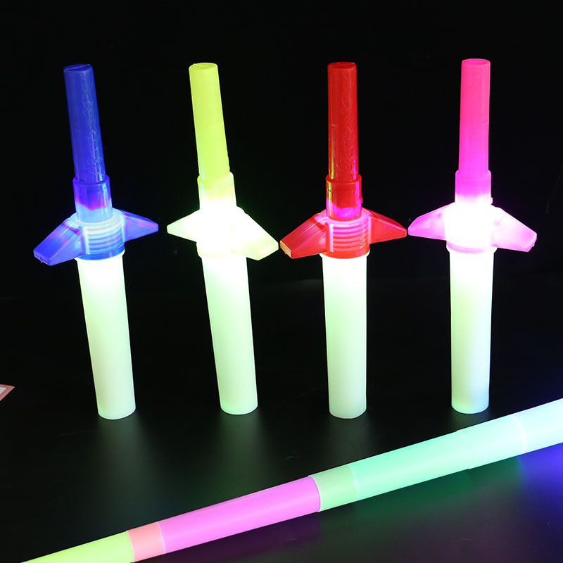 Factory Direct sales luminous four-section stick retractable four-section Sword Flash retractable four-section fluorescent stick luminous sword luminous stick