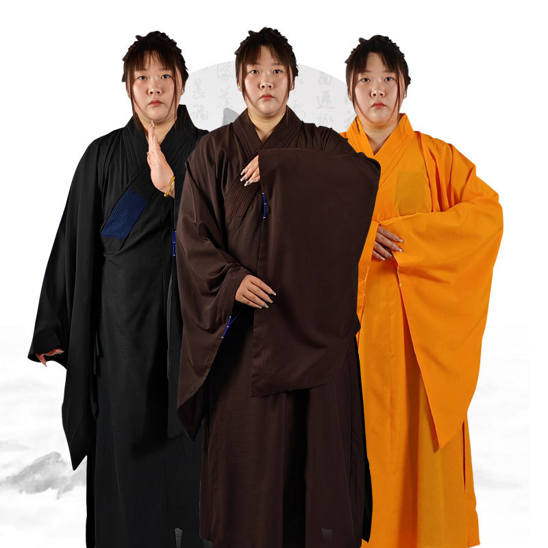 Одежда для женщин Haiqing Layman, одежда для монахов Fuching, одежда для монахов My Sea and Clear, ряса, молодежная одежда, мужская коричневая и черная