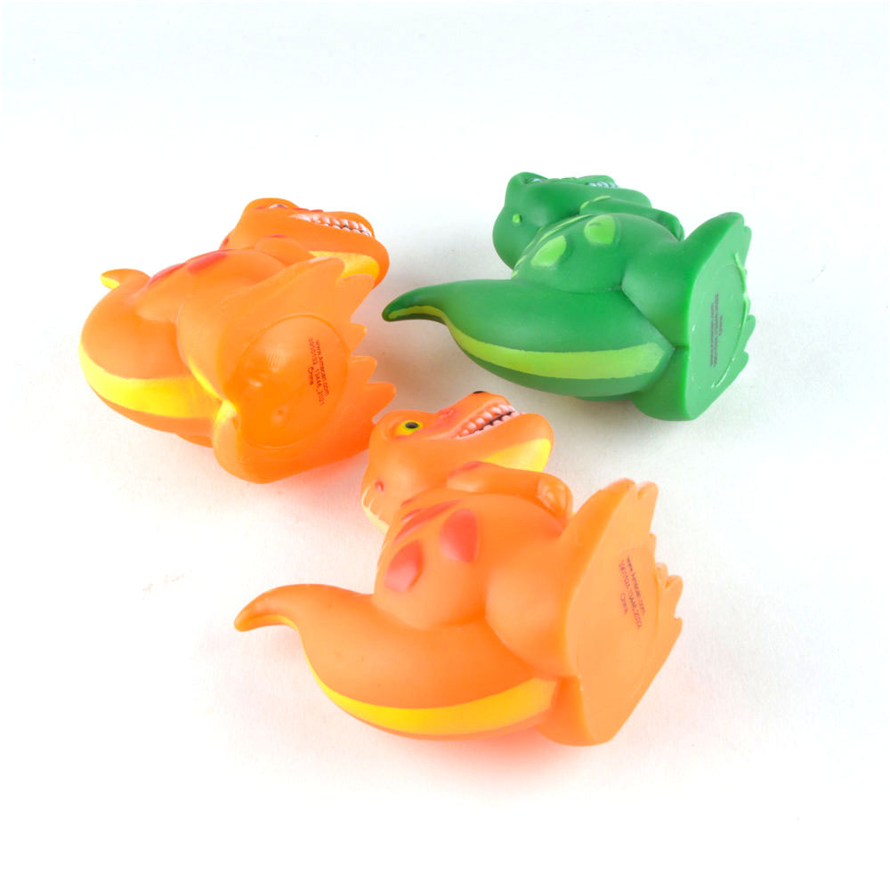 Factory Direct Sales Cross-Border Pvc Environmentally Friendly Vinyl Bath Toys for Kidsren and Boys Bathing Swimming Floating Doll Dinosaur