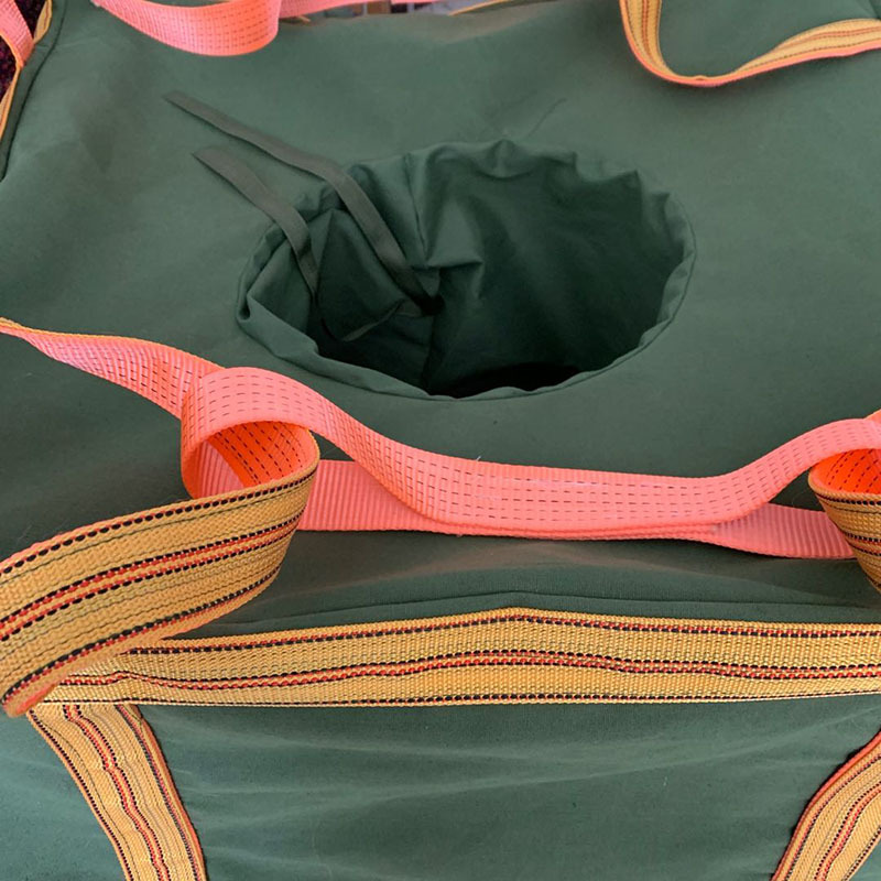 Customized canvas ton bag site cargo transportation transfer bag Property Express cargo handling ton bag support customization