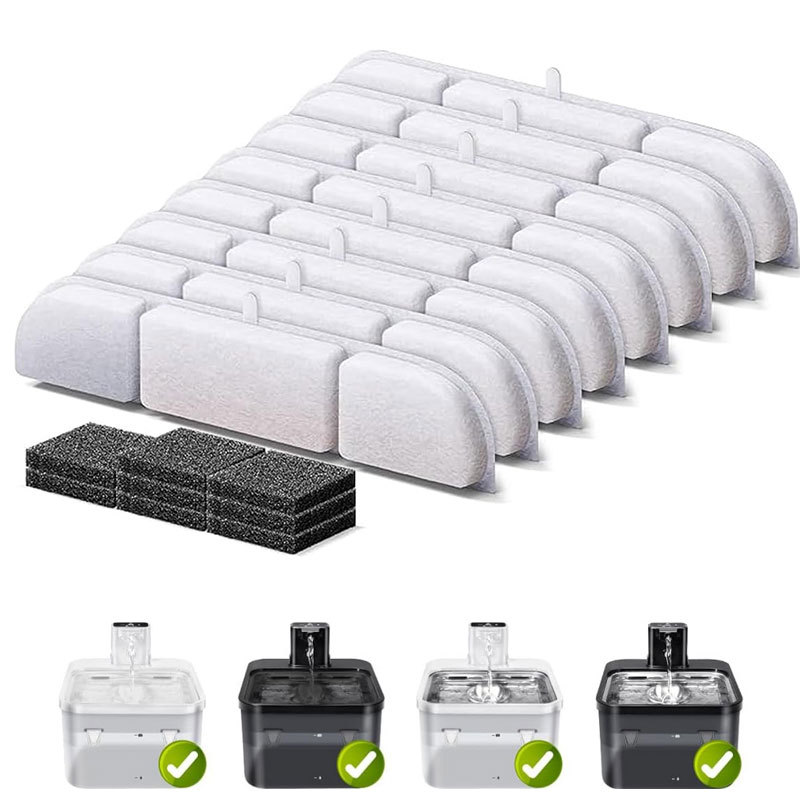 Pet Water Dispenser Filter, Suitable for Downy Paws, Wireless Cat Fountain Filter Element Manufacturer Wholesale