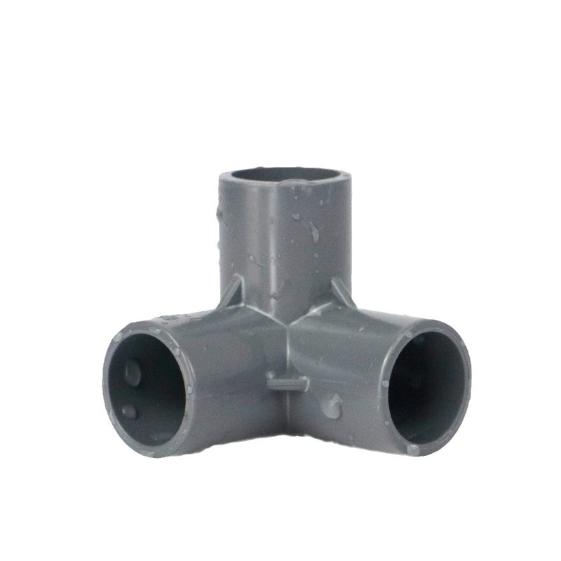PVC three-dimensional three-way four-way five-way six-way 90-degree right angle thickened water supply pipe rack joint adhesive with pipe fittings