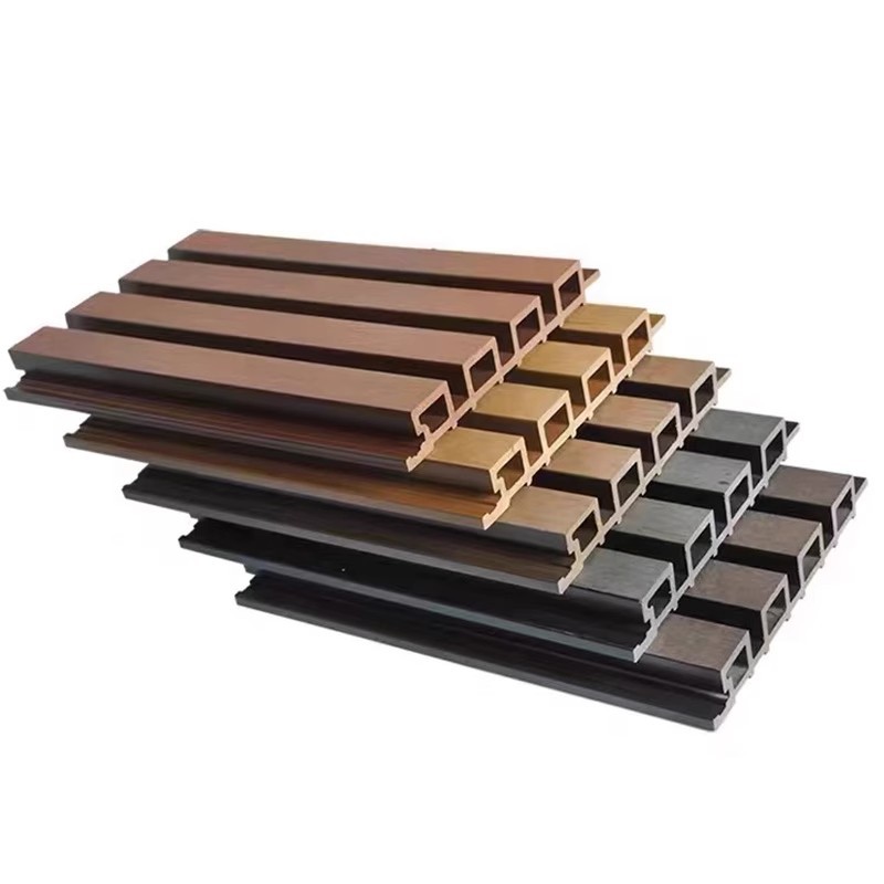 Outdoor Wall Panel Wpc Composite Plastic Wood Great Wall Board Moisture-Proof Courtyard Terrace Outdoor Wood Plastic Fence Board Wall Ceiling