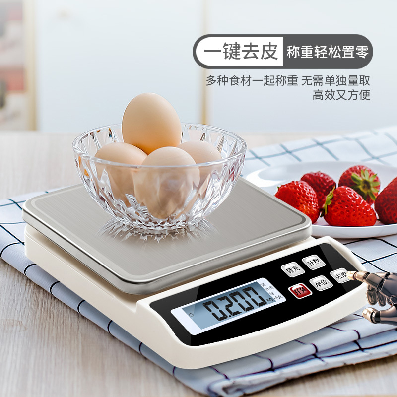 Cross-border Kitchen Scale Household Food Electronic Scale Small 400a Baking Weighing Food Weighing 0.1 Precision Coffee Electric