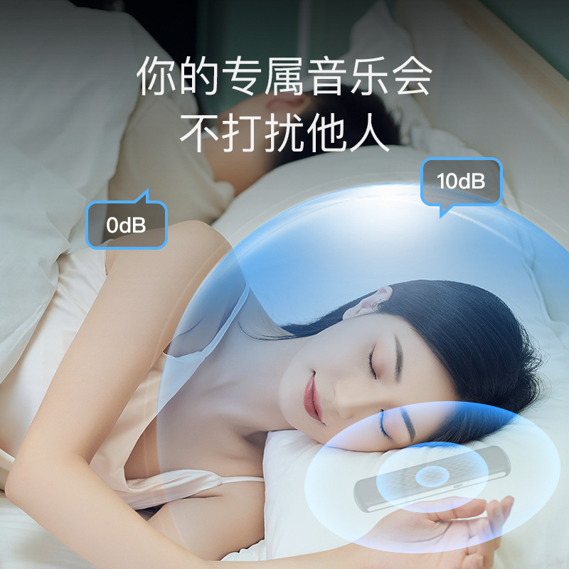 New Sleep Headphones for Side Sleeping, Special Soundproofing and Painless Bone Conduction Sleep Speakers, Portable White Noise Instrument for Sleeping