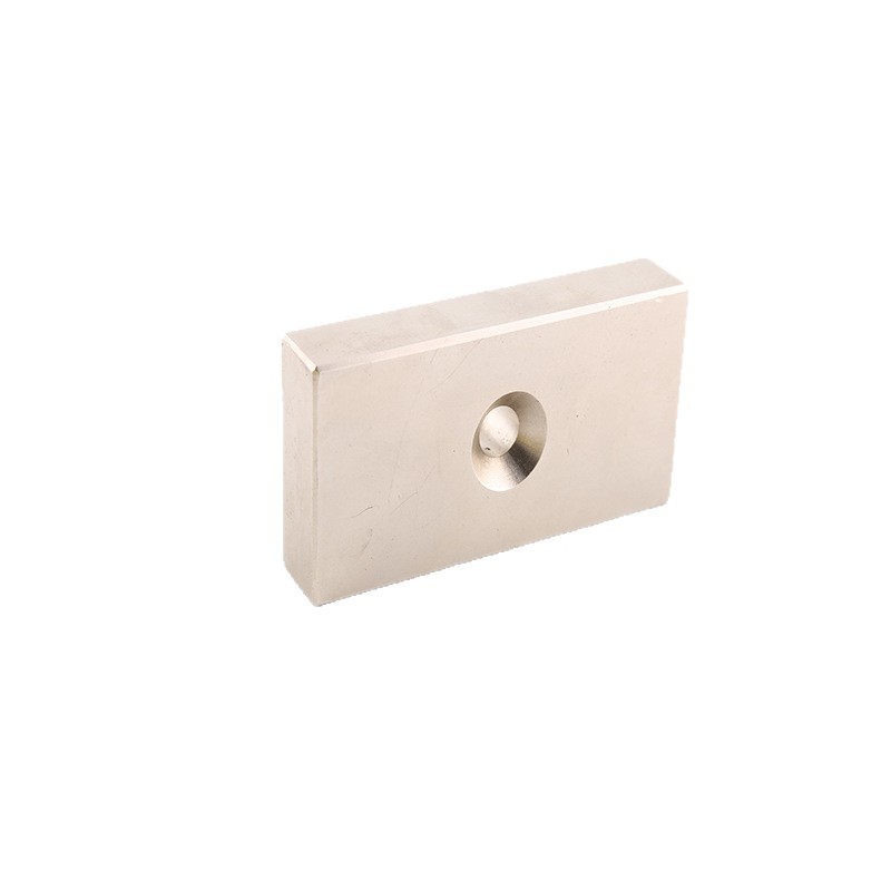 Source Manufacturer Strong Magnet N35-52 Round Square Magnet Piece with Hole Magnet Ndfeb Strong Magnet