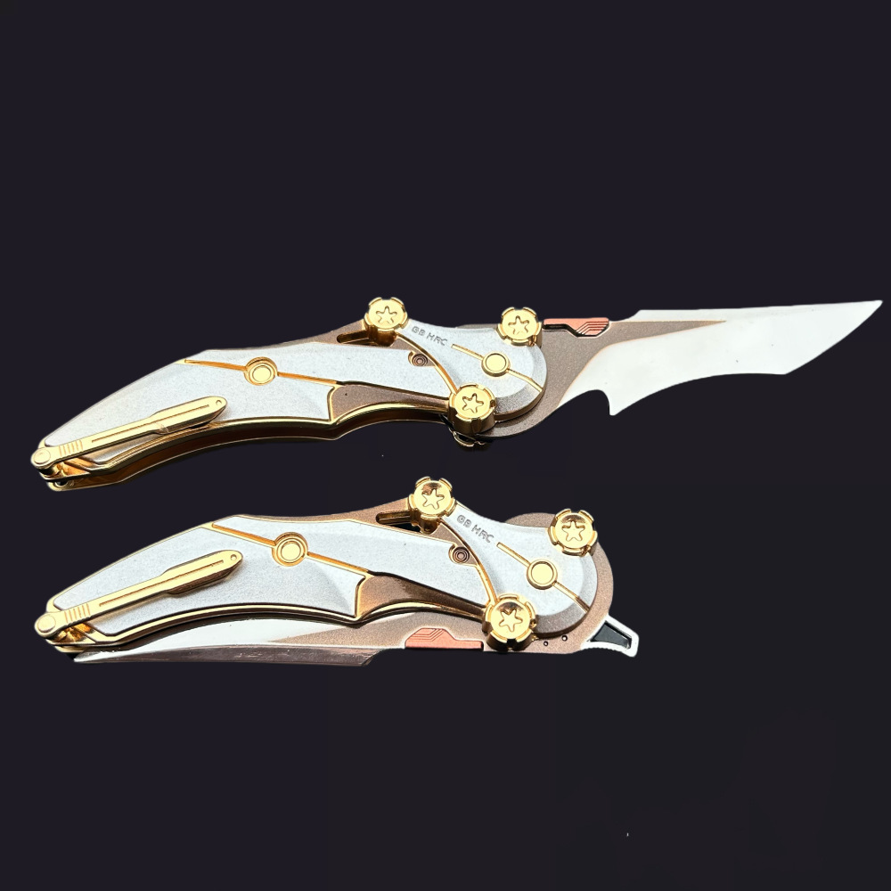 Blade of Mercy Thickened Foldable Delta Game Surrounding Alloy Melee Weapon Model Collectible Gift