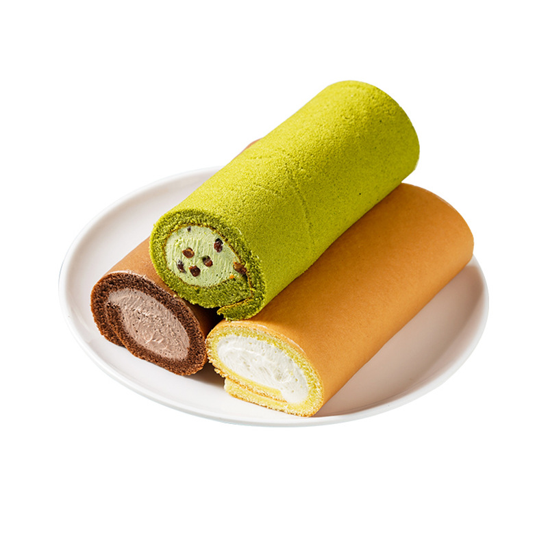 Old-Fashioned Cream Roll Shengjing Tianlu Childhood Cake Dessert Internet Celebrity Bursting Swiss Roll Afternoon Tea Manufacturer Wholesale