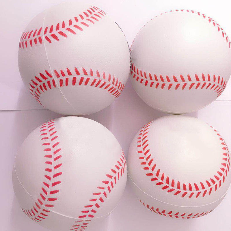 Soft Baseball PU Foam Sponge Baseball Pressure Elastic Simulation Baseball Softball Student Practice Ball Logo Customization