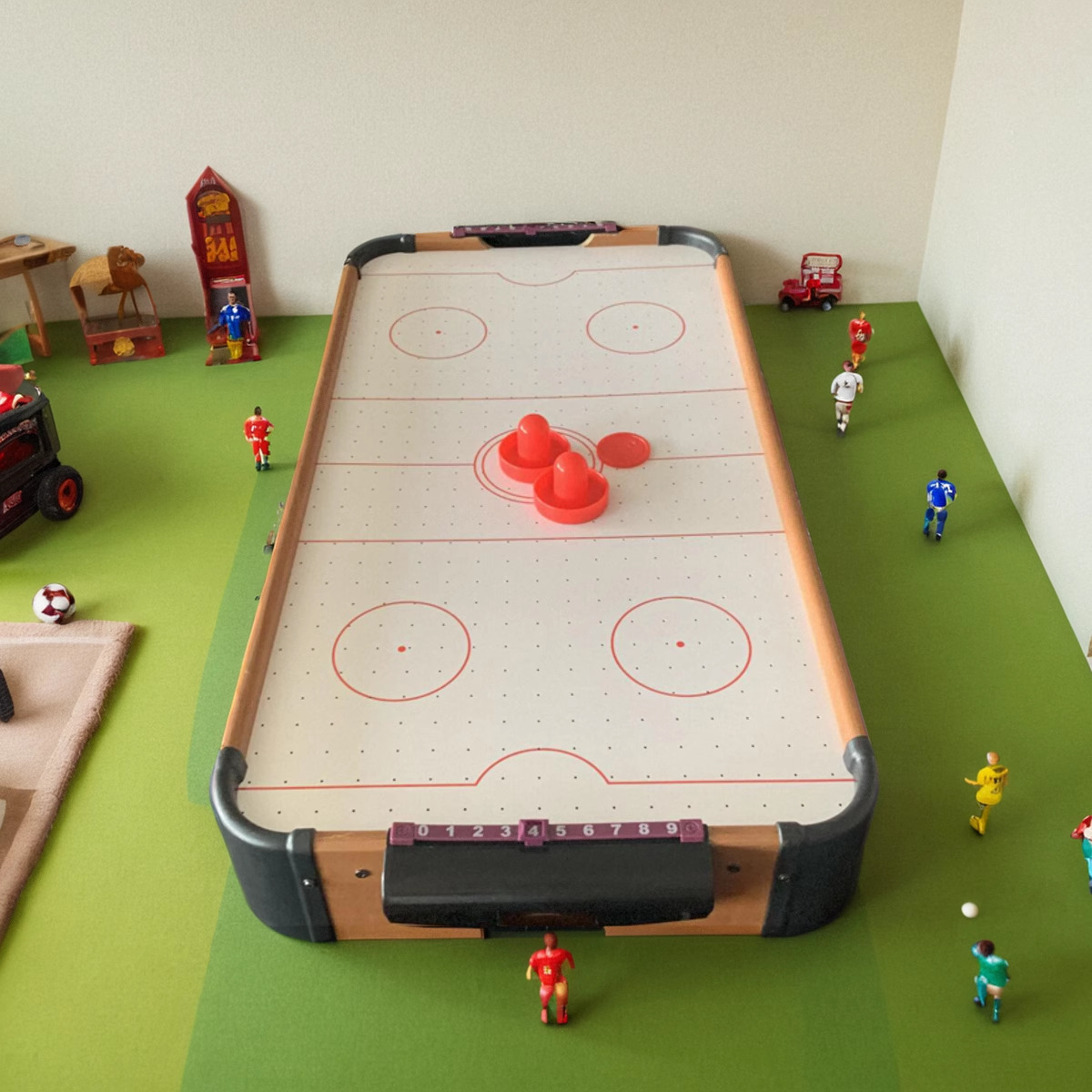 Children's ice hockey table with electric suspension table ice hockey machine desktop toy birthday gift parent-child interactive puzzle