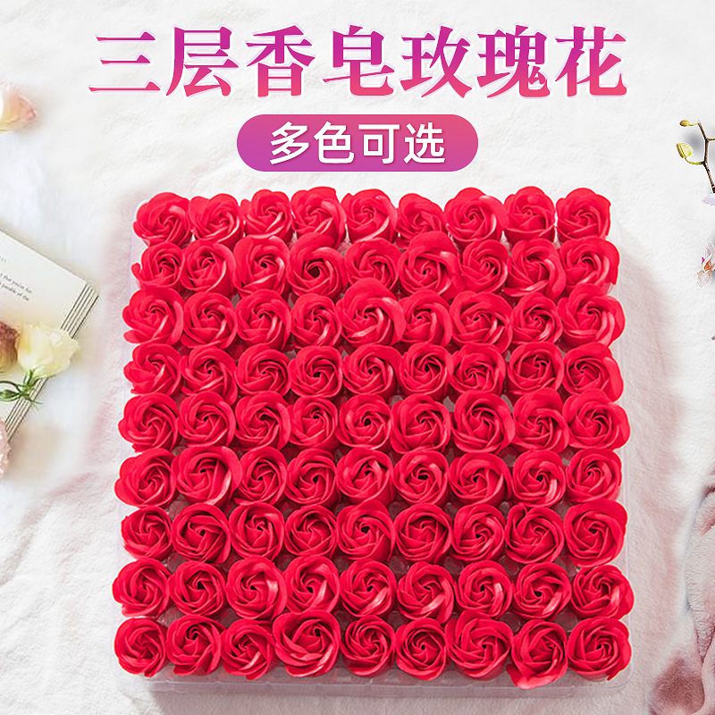 Мыльный цветок без основания головка розы 520 подарок на День святого Валентина аромат 81 мыльная головка оптом