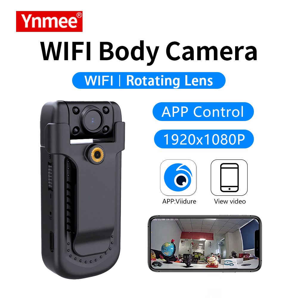 New Wifi Wireless Back Clip Camera Conference Outdoor Recorder Night Vision Pocket Photography Hd Sports Camera