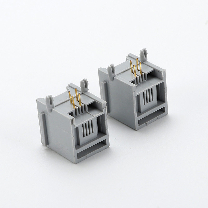 55-01 55A Rj45 4P4C Socket Network Connector Pcb Socket