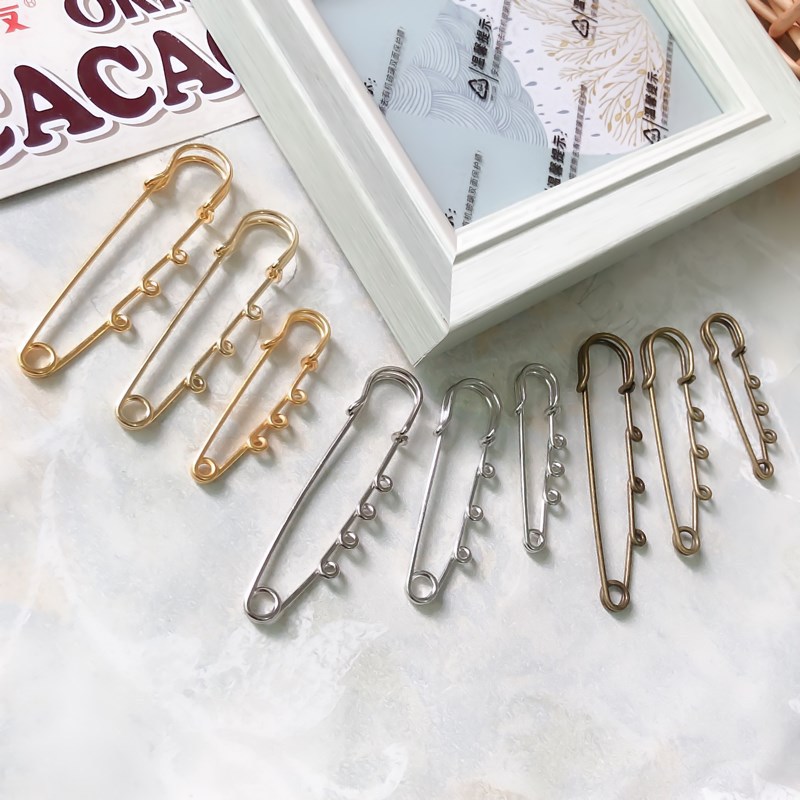 Безопасный булавка с кольцом, большая брошь, оптовая продажа