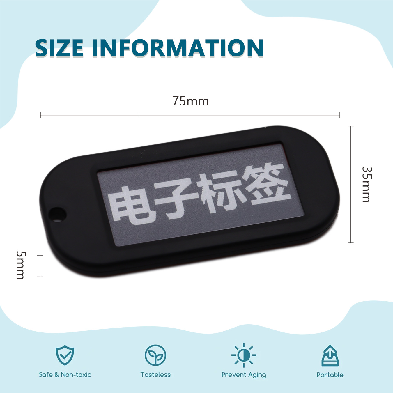 Ultra-Thin 2.1inch Built-In Nfc Tag Waterproof Small Wireless Transmission E-Ink Screen Warehouse Shelf System
