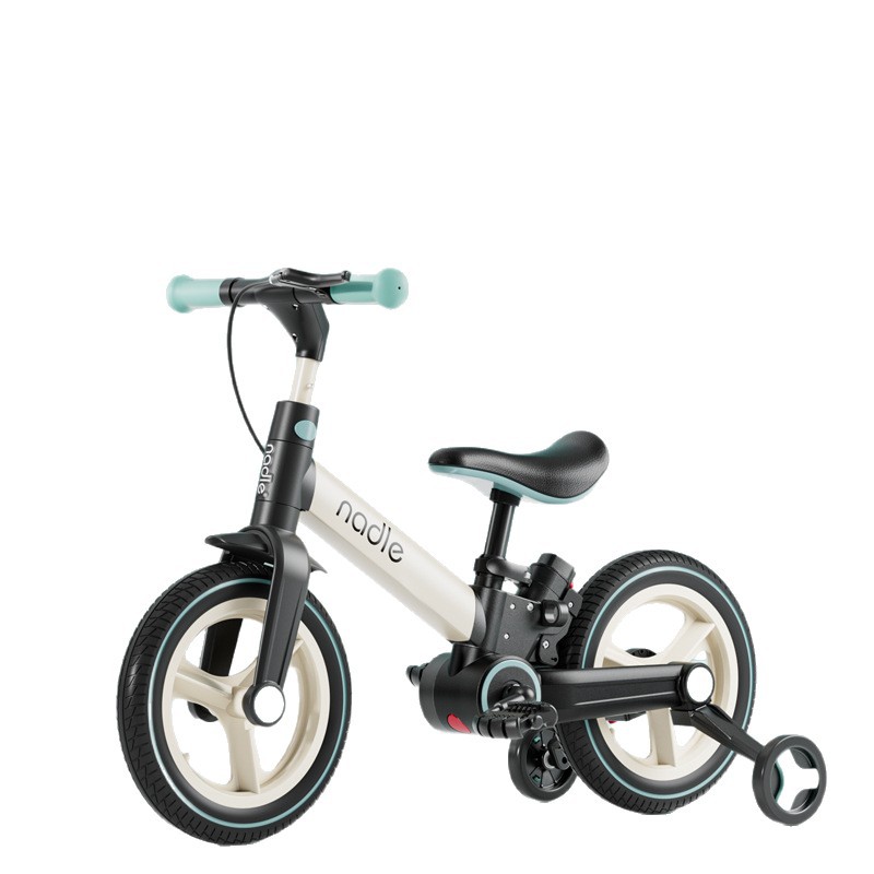 Nadle Natto Children's Bicycle Multifunctional Balance Bike New Installation-free Bicycle Foldable for Boys and Girls