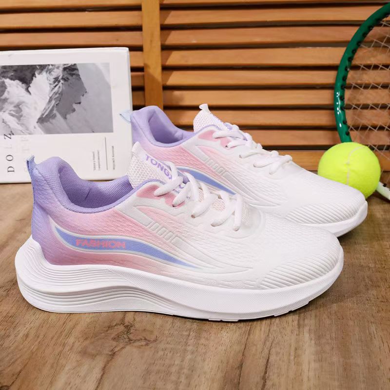 2025 New Spring and Autumn New Ultra Light Running Shoes sneaker Breathable Shock Absorption Soft Sole Student Light Running Women's Shoes