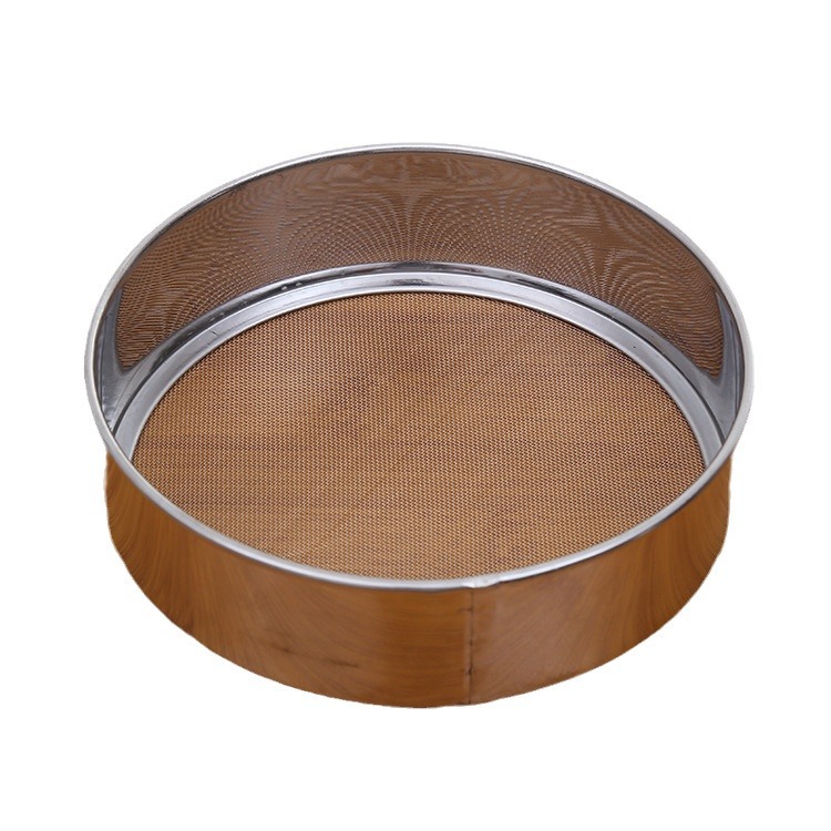 20# flour sieve 40 mesh boutique 201 stainless steel sieve filter net household baking handheld screen wholesale