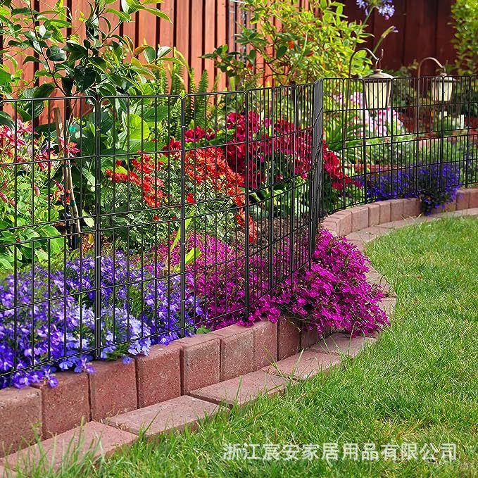 Cross-Border Amazon Spot Garden Fence Fence Iron Clem Border Pet Courtyard Barrier Double-Layer Climbing Pergola