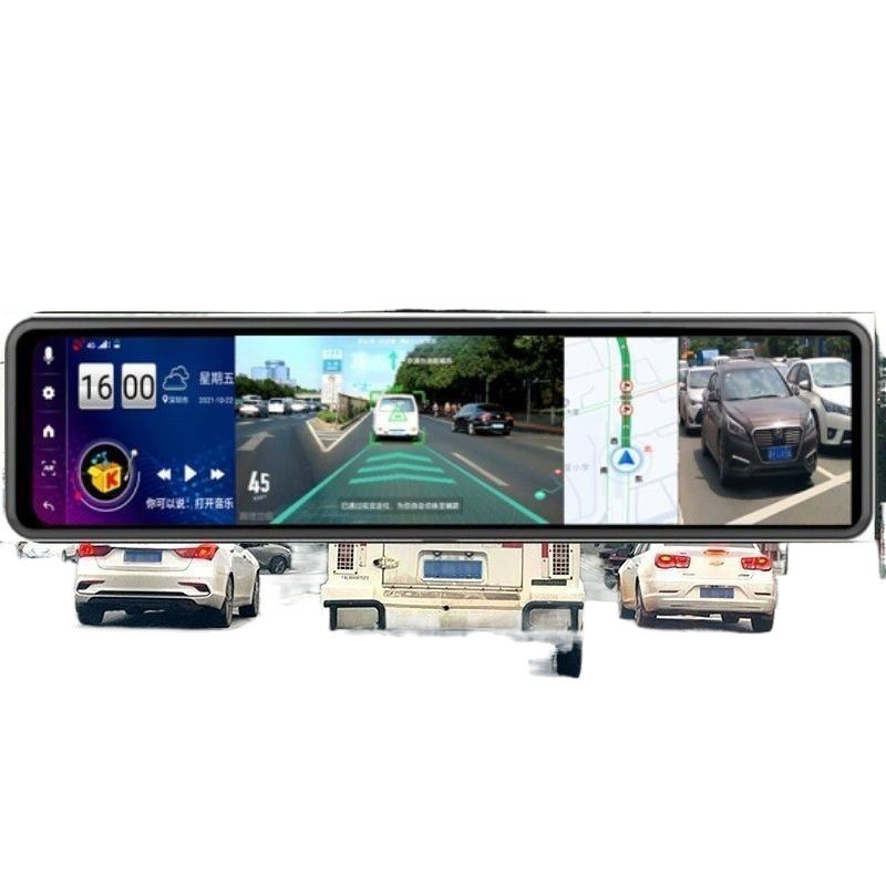 Y8N new 12 inch full screen intelligent cloud mirror driving recorder navigation electronic dog HD reversing rearview mirror one