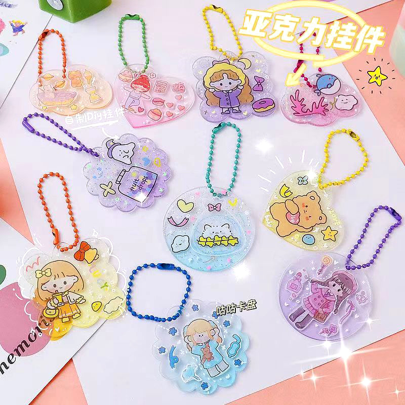 Оптовая продажа акрилового Чака, прозрачная плита с жидким песком, градиентный блеск