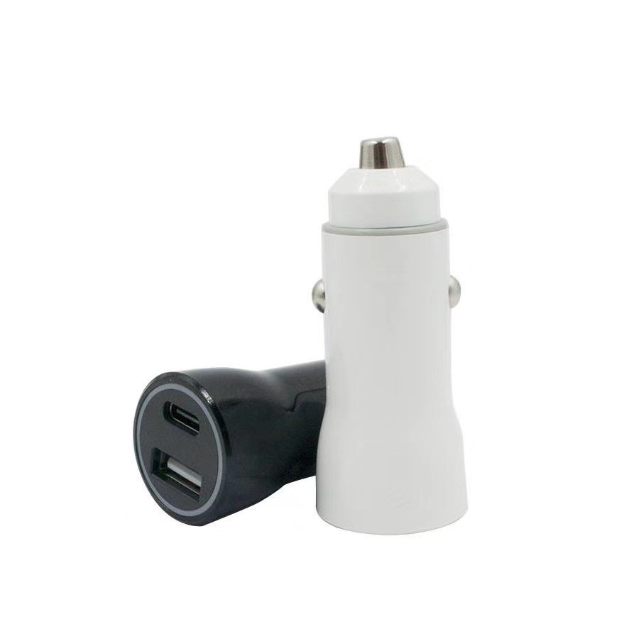 PD car charger 38W Dual Port PD car charger PD + QC3.0 dual fast charging car charger 38W car phone charger