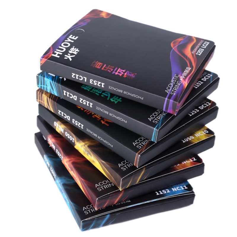 Fire Ye NC12 Endless Light Coated Ballad Guitar String Phosphor Copper Guitar String Rust-proof Film Coated Guitar String Set String