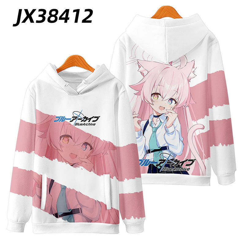 Blue File Animation Surrounding Hooded Sweatshirt Bird Tour Xingye Sand Wolf Baizi cos Secondary Fashion Clothes