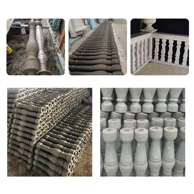 GRC bottle gourd Roman column European style villa building high quality corrosion resistant relief component balcony railing