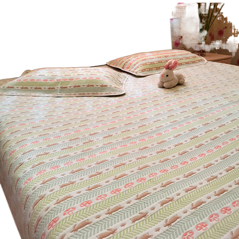 Q Gauze Bed Pure Cotton Six-Layer Soft Mat Infant Student Adult Double Air-Conditioned Room Non-Aage Coarse Cloth Three Pieces W