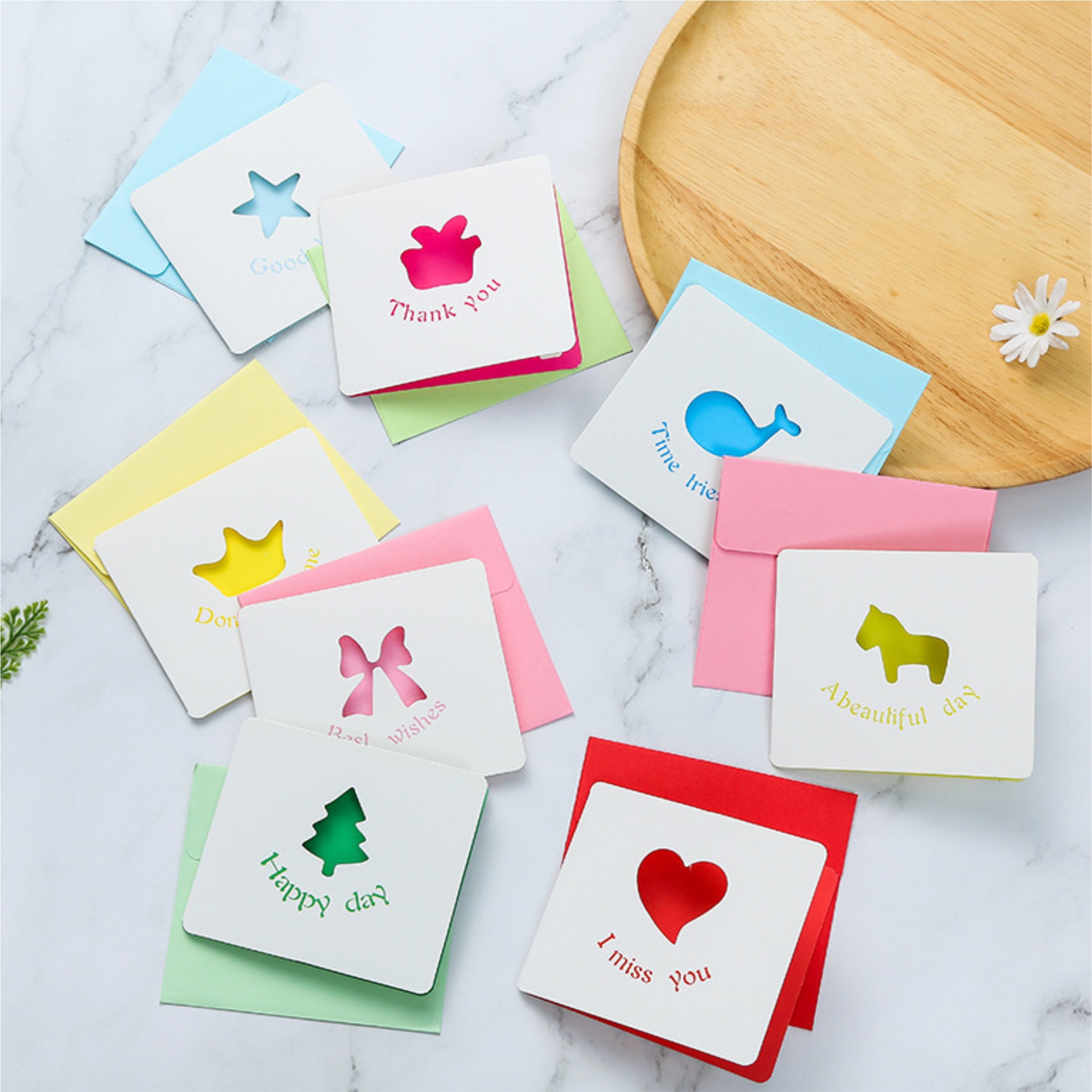 Special-shaped Folding Card Customization After-sale Thank-you Greeting Card Cake Card Irregular Shape Tag Card Customization