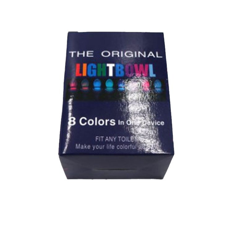 8-color New toilet induction lamp hanging human body toilet induction toilet lid lamp Creative LED night light