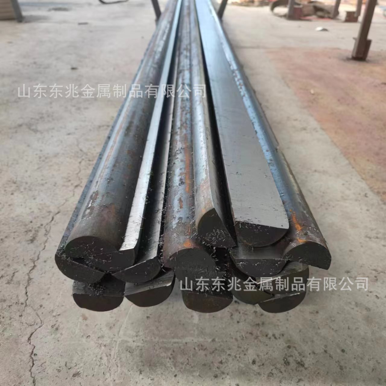 Spot Supply of Semi-Circular Round Steel, Hot-Rolled Round Steel, Q235 Semi-Circular Steel, Alloy Semi-Circular Steel, Cold-Rolled Steel