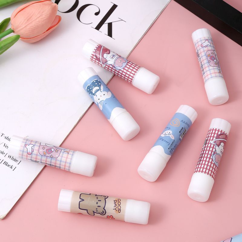 Cartoon glue stick student office supplies glue stick kindergarten high viscosity strong handmade DIY children's glue