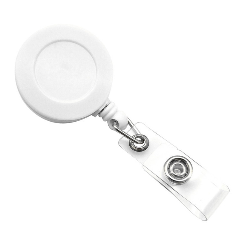 Autumn rain easy pull buckle 360 rotating glue LOGO work certificate badge work card alligator clip retractable easy to pull