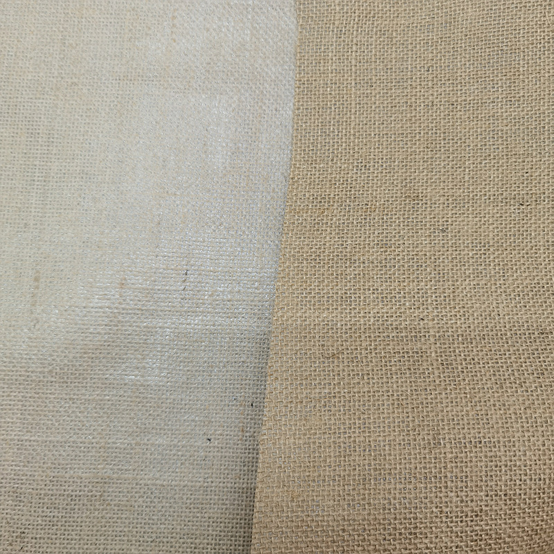 Coated linen jute cloth coated with adhesive linen jute cloth pure linen cloth jute fabric