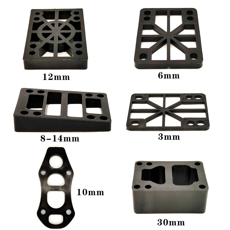 ABS skateboard gasket land punching board surfing board Bridge pad Bridge pad PU gasket PP bracket increased 8-14mm shock pad